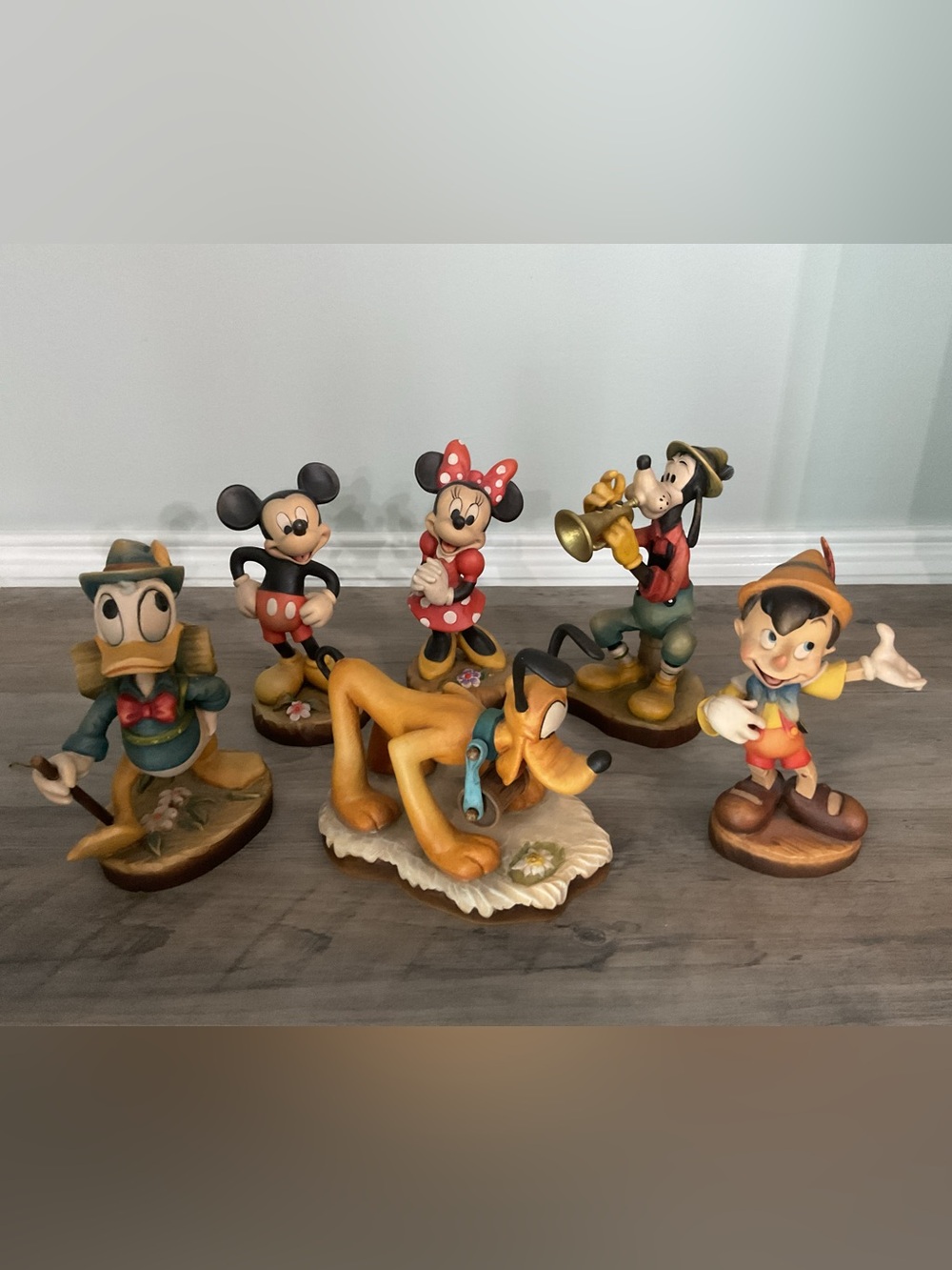 Anri 6” Disney Hand-Carved Retired (Limited to 500) Figurines - LIKE NEW!